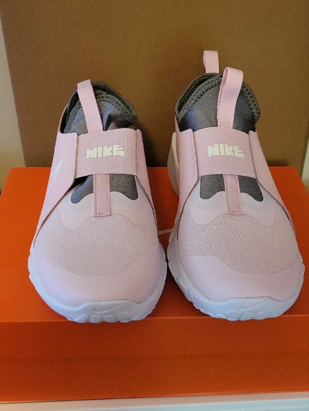 Nike Light Pink Elastic Slip-On Sneakers